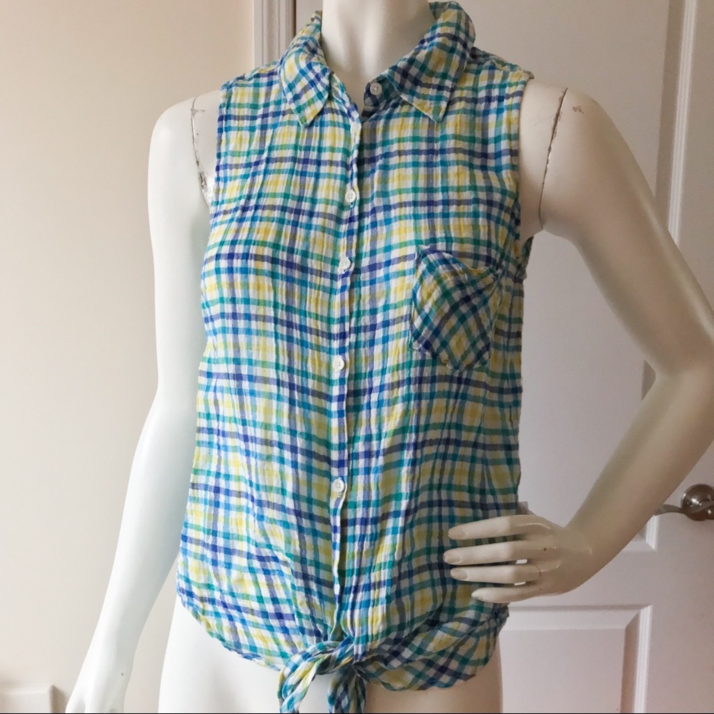 C & C California Tie Waist Sleeveless Tank Top M